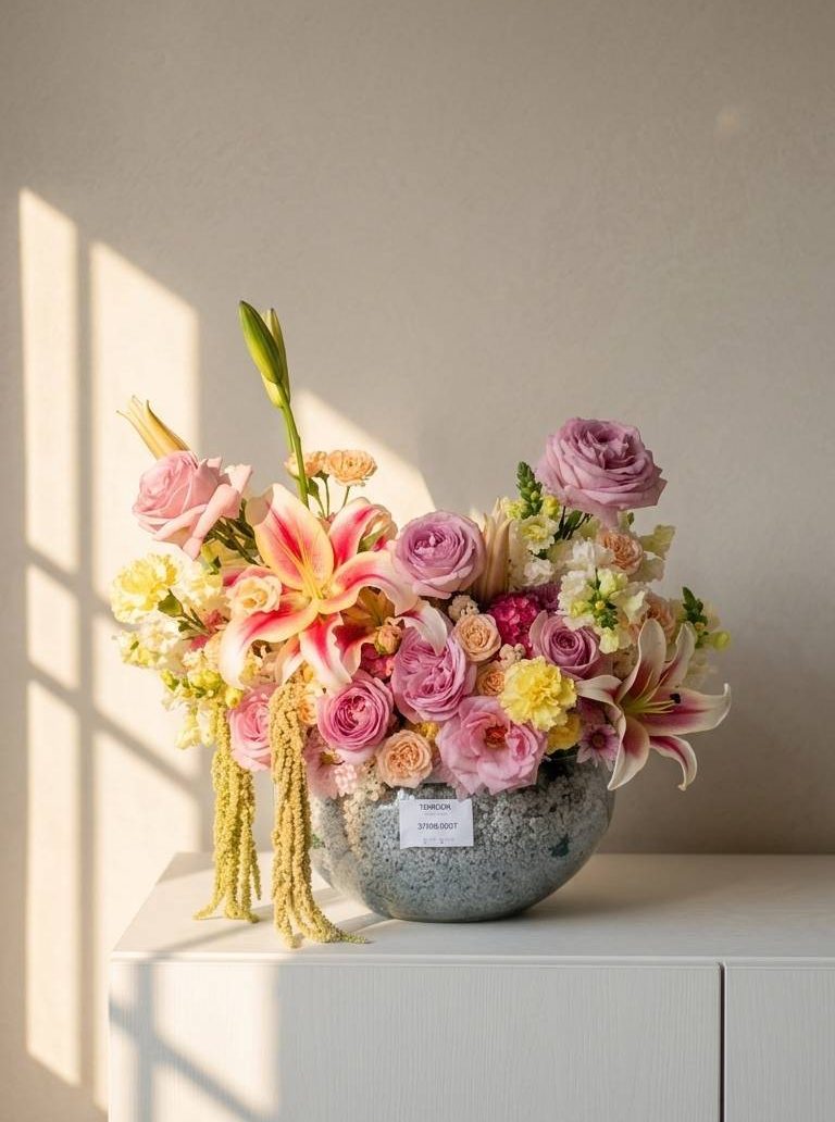 باکس گل روشنای رز